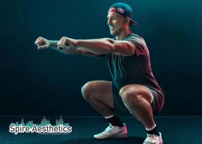 Image of man build leg muscle Southend through exercise
