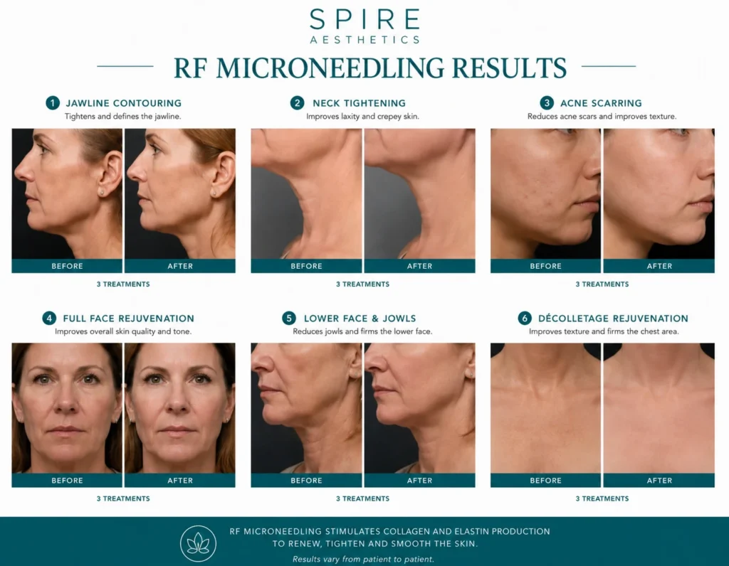 RF Microneedling Skin tightening Southend results