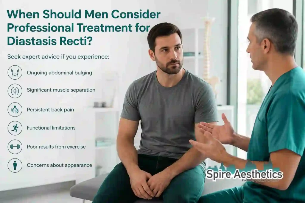 When Should Men Consider Professional Treatment for Diastasis Recti Southend?